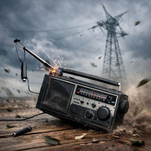 radio en panne
